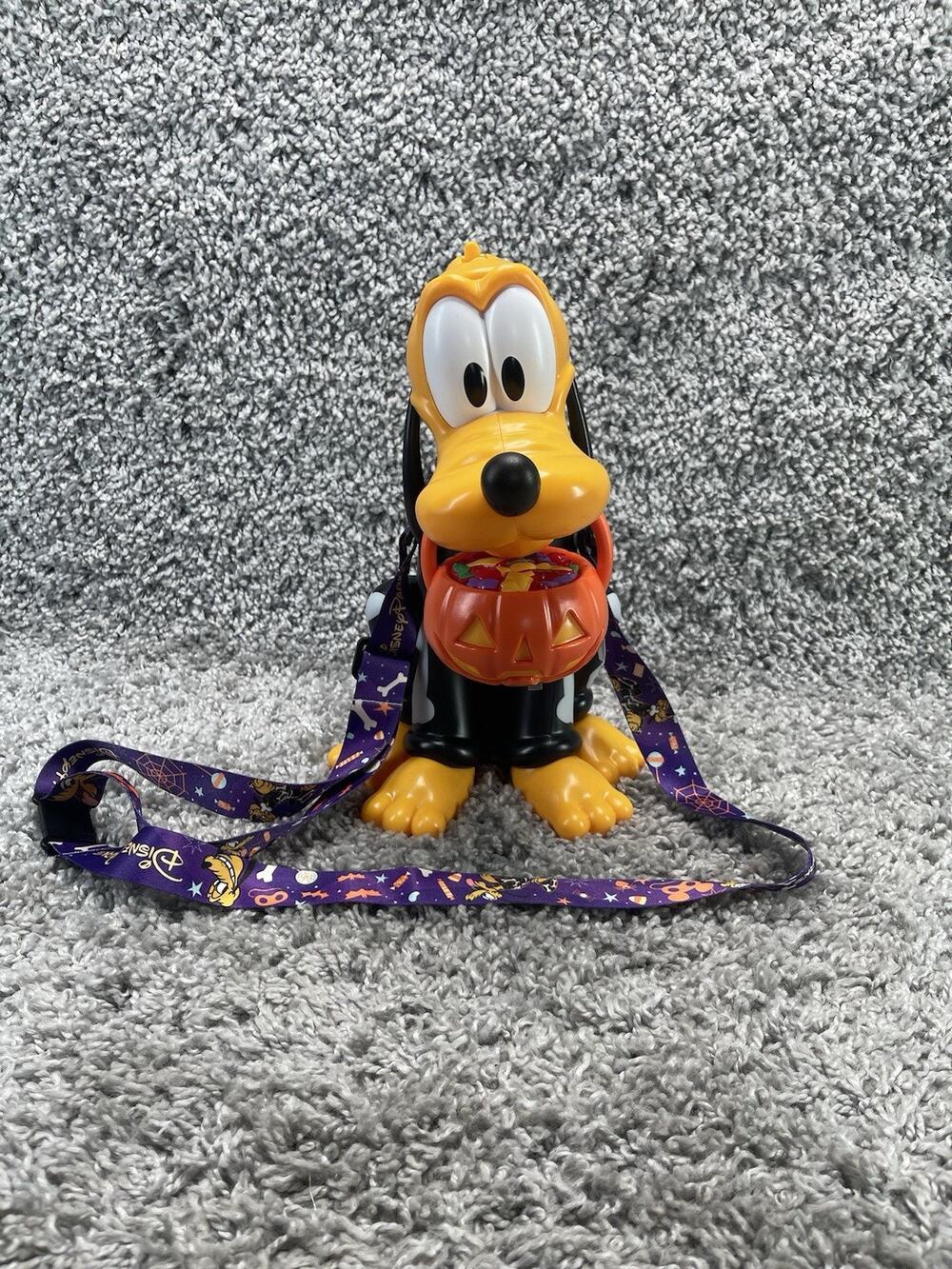 Disney Parks 2025 Happy Halloween Pluto Skeleton Sipper Cup Pumpkin In Hand New